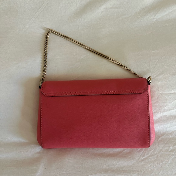 Kate Spade shoulder bag/ clutch / crossbody in warm guava - Picture 2 of 5